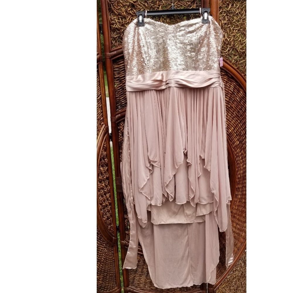 👗 Plus Size Embroidered Strapless Dress - Picture 2 of 7
